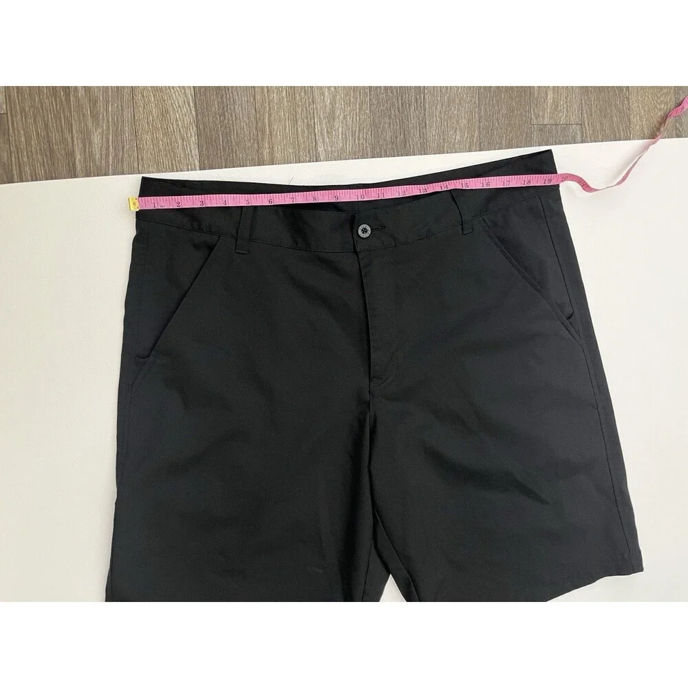 FILA Sport Mens Golf Shorts Size 38 black Flat Front Performance Athletic